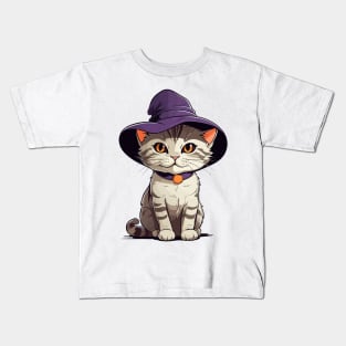 Halloween Kitten Kids T-Shirt